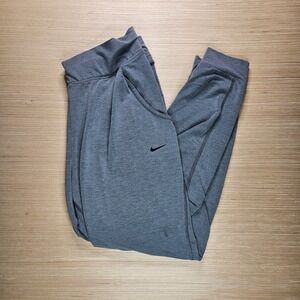 Nike‎ Women Gray Foldover Training Joggers Size M 30x28 Athleisure Pants